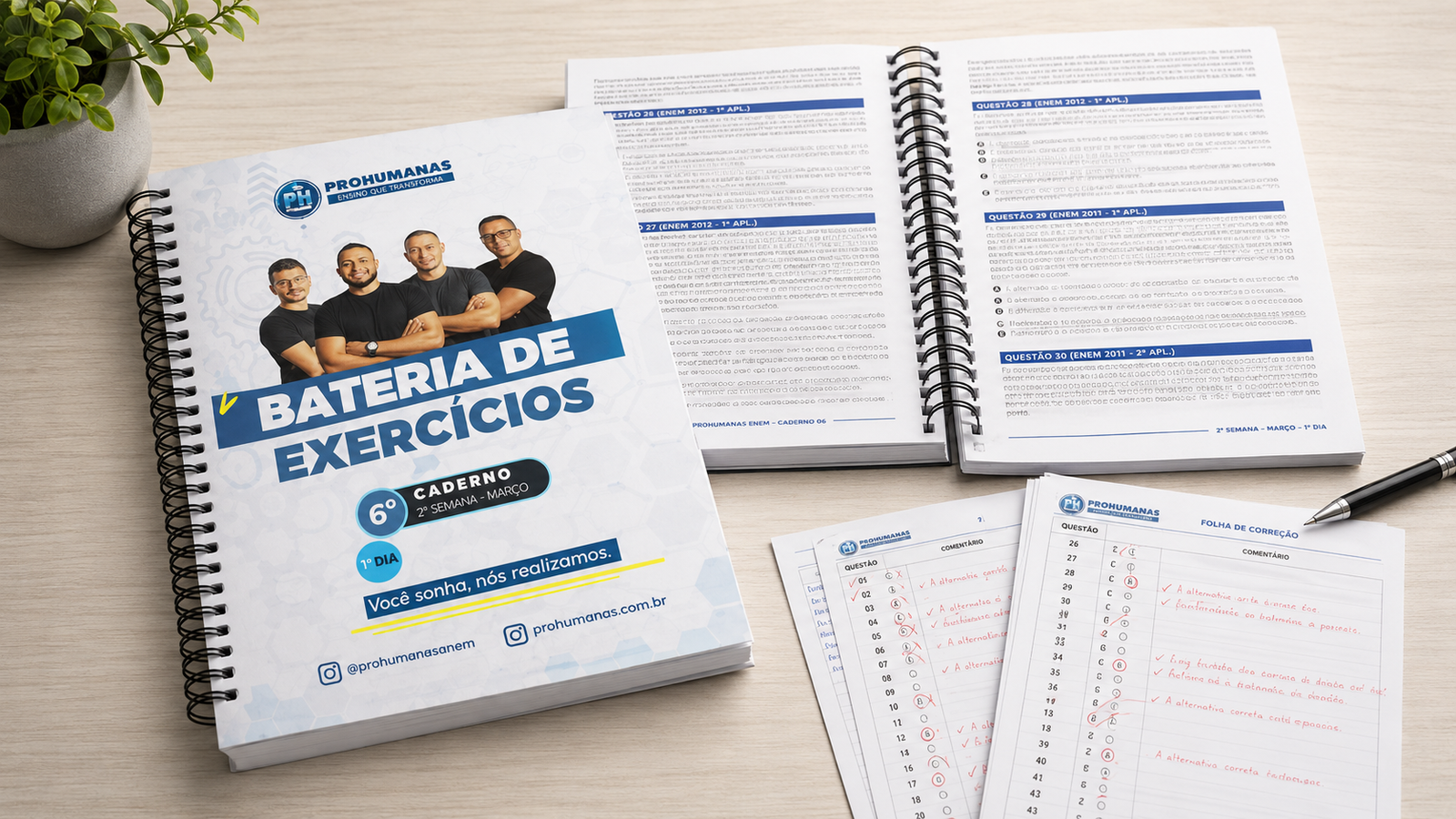 Cadernos de questões da Revisão Final ProHumanas
